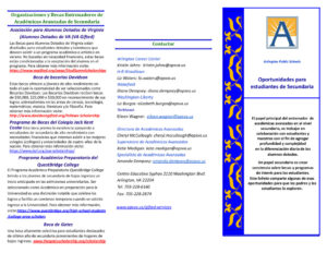 thumbnail of APS Gifted Opportunities Brochure – Spanish (1)