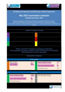 Ib 2022 Exam Schedule May 2022 Ib Exam Schedule (Updated Nov 2021) - Washington - Liberty