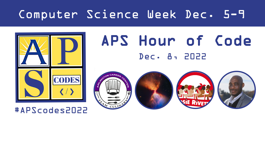 #APSCodes2022 Wed. from 6 – 7:30p.m.