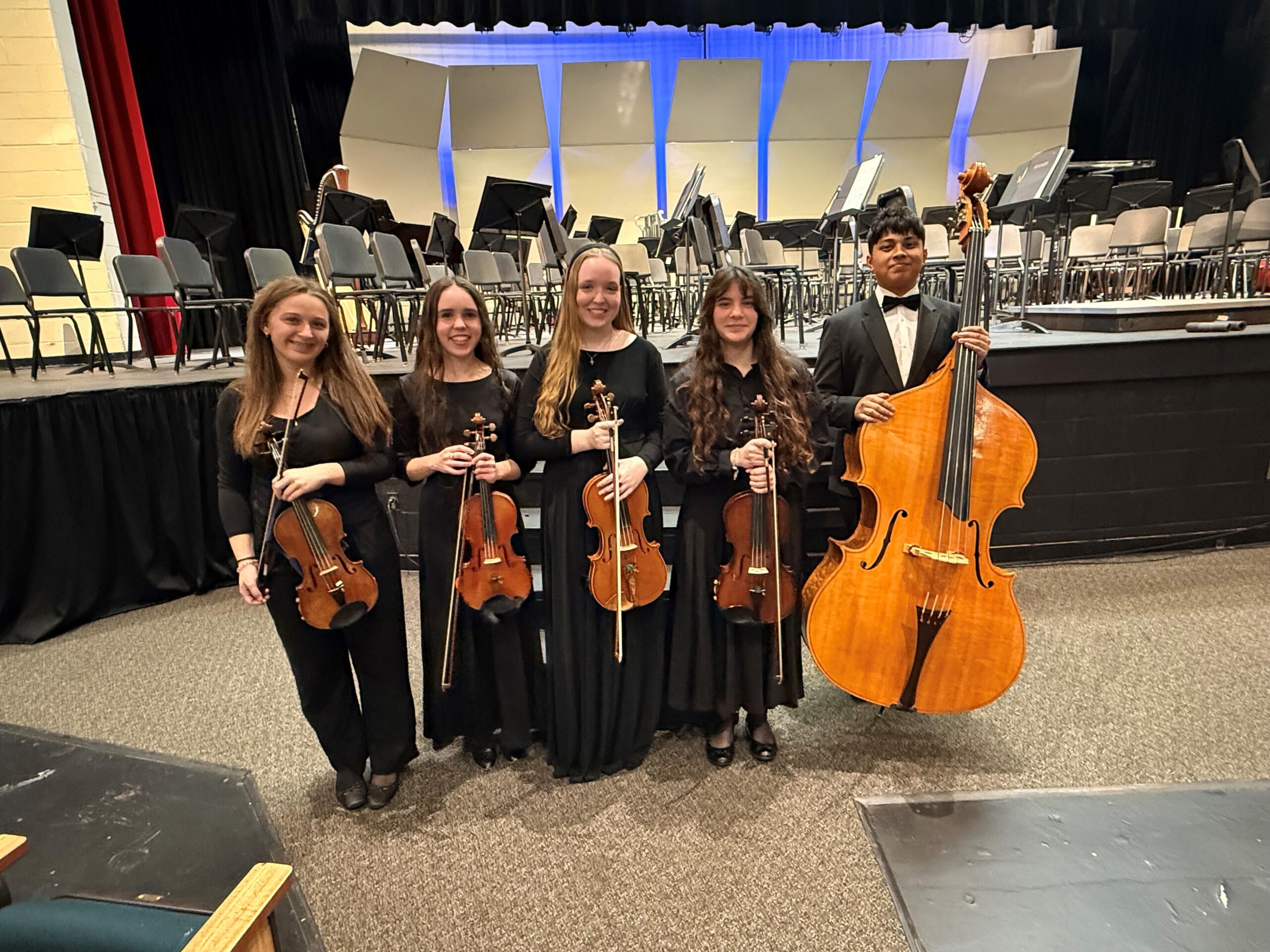 Five students earn spots in the 2025 Northeast Virginia Senior Regional Orchestra