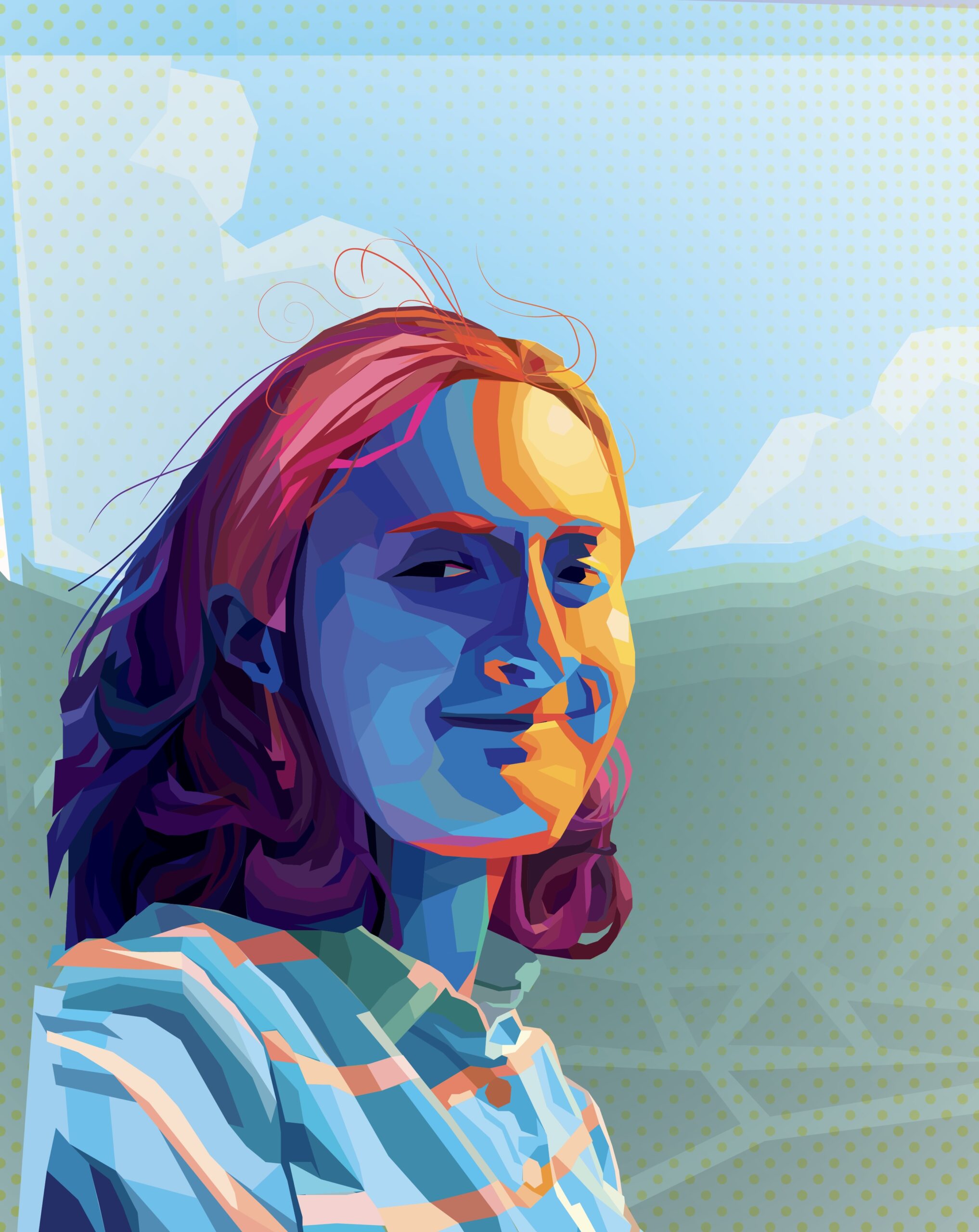 warm and cool portrait