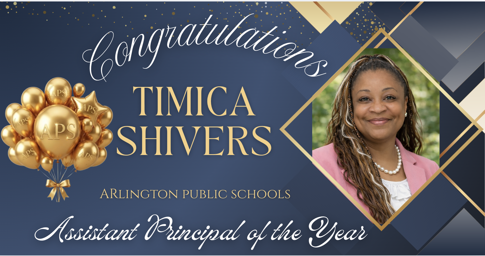 Congratulations Timica Shivers Assistant Principal of the Year