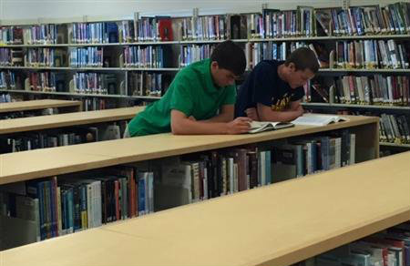 Students in Library